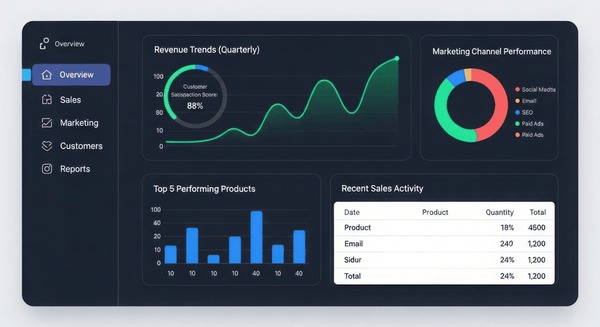 AURUM dashboard view